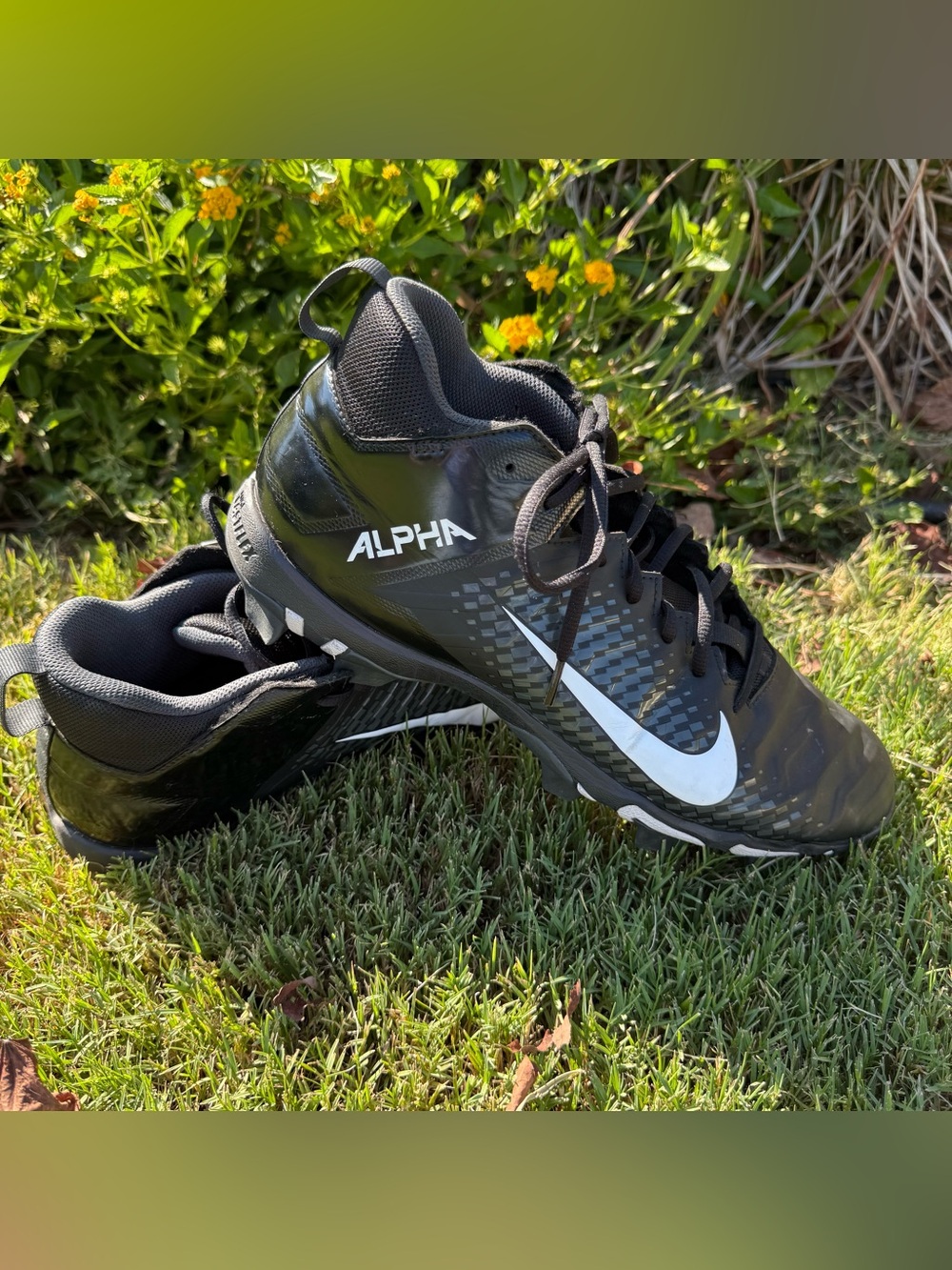 Nike Alpha Fastflex Football Cleats Black 11 Medium AQ7653-001